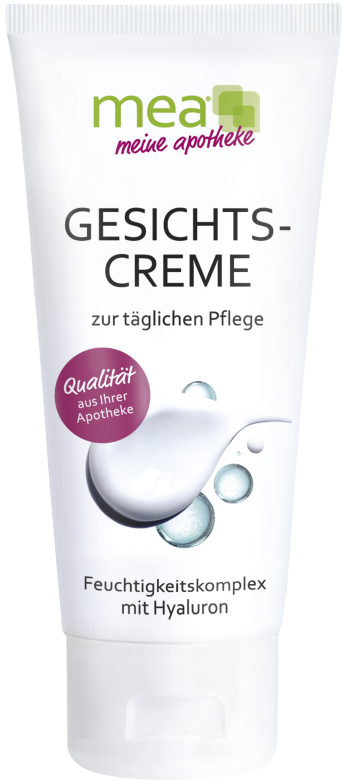 Verpackung mea Gesichtscreme Hyaluron