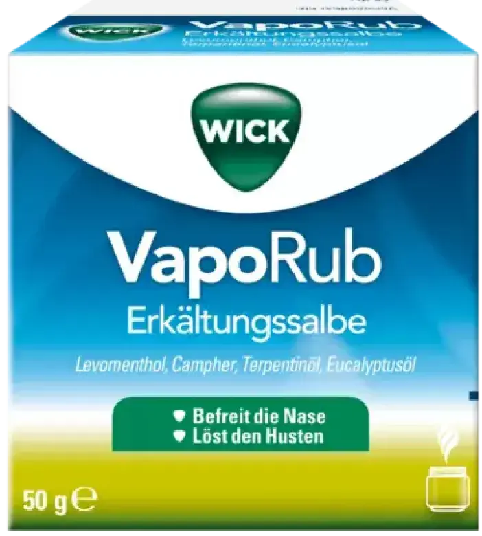 Produktabbildung: WICK VapoRub Erkältungssalbe von WICK Pharma - Zweigniederlassung der Procter & Gamble GmbH