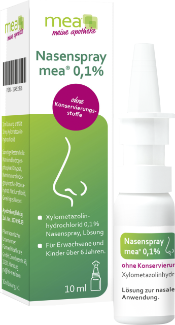 Packung NASENSPRAY mea 0,1% ohne Konservierungsstoffe