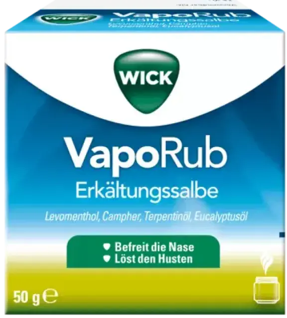 Produktabbildung: WICK VapoRub Erkältungssalbe von WICK Pharma - Zweigniederlassung der Procter & Gamble GmbH