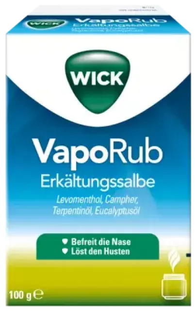 Produktabbildung: WICK VapoRub Erkältungssalbe von WICK Pharma - Zweigniederlassung der Procter & Gamble GmbH