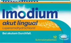 Produktabbildung: IMODIUM akut lingual Schmelztabletten von Kenvue Germany GmbH (OTC)