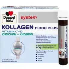Produktabbildung: DOPPELHERZ Kollagen 11.000 Plus system Ampullen von Queisser Pharma GmbH & Co. KG
