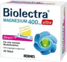 Produktabbildung: BIOLECTRA Magnesium 400 mg ultra Direct Zitrone von HERMES Arzneimittel GmbH