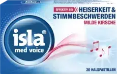 Produktabbildung: ISLA MED voice Pastillen von Engelhard Arzneimittel GmbH & Co.KG