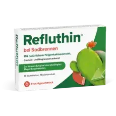 Produktabbildung: REFLUTHIN bei Sodbrennen Kautabletten Frucht von Dr.Willmar Schwabe GmbH & Co.KG