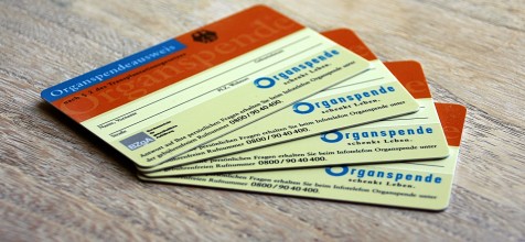 Ausweise für Organspende